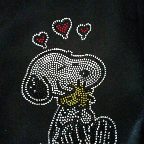 Custom made snoopy fleece shorts L - Picture 3 of 5